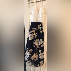 Brand new summer dress black and white the top is lace